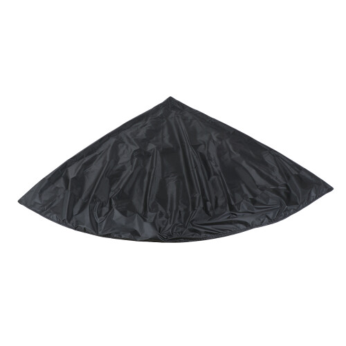 2Pcs Black Polyester Waterproof Pool Covers Round Tub Protective Cover 1