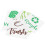 16Pcs Recycle Trash Can Stickers PVC Labels for Bin Sorting 1