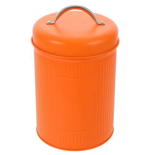 Orange Luftdichte Plätzchendose Aus Blech Für Und