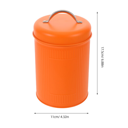 Orange Luftdichte Plätzchendose Aus Blech Für Und 2