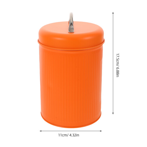 Orange Luftdichte Plätzchendose Aus Blech Für Und 1