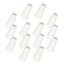 28Pcs Wood Cord Tassels White Blinds Pulls for Curtain Craft Decor