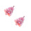 2Pcs Small Pink Prelit Christmas Tree for Desk Compact Artificial Xmas 7