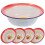 15Pcs Assorted Vintage Enamel Basins Kitchen Bowls for Serving 2