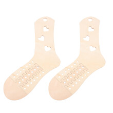 2Paires Blocage Chaussettes Bois Lisse Accessoire Artisanat Tricot