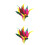 40Pièces Volants Paddle Badminton Couleurs 6