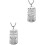 2Pièces À Pendentif Acier Argent 3