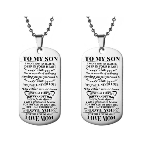 2Pièces À Pendentif Acier Argent 1