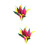 40Pièces Volants Paddle Badminton Couleurs 8