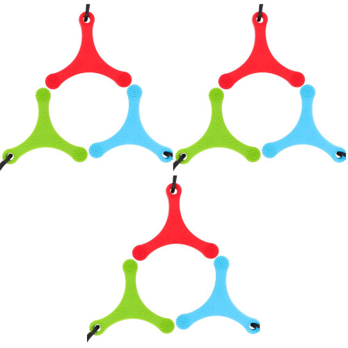 9Pièces Colliers D'aide Silicone Colorés 2