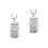 2Pièces À Pendentif Acier Argent 4