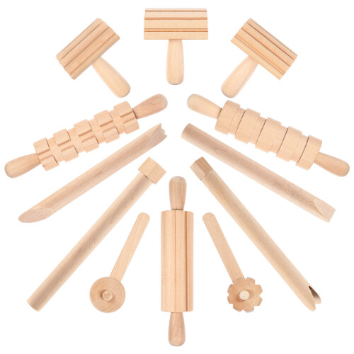 2Pièces Ensemble Outils Bois Argile Modelage DIY Travail Manuel Khaki