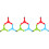 9Pièces Colliers D'aide Silicone Colorés 4