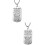 2Pièces À Pendentif Acier Argent 7