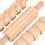 2Pièces Ensemble Outils Bois Argile Modelage DIY Travail Manuel Khaki 5