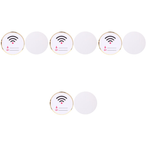 4Pièces Plaques WiFi Colorées Pour Restaurant 2