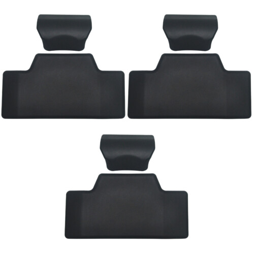6Pièces Appui- Noir Pratique En Cuir Et Éponge 1