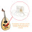 18Pièces Cordes Oud Argentées Tension Normale Accessoires 7