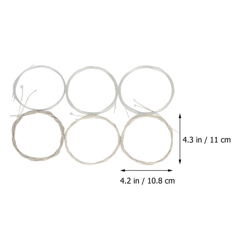 18Pièces Cordes Oud Argentées Tension Normale Accessoires 1