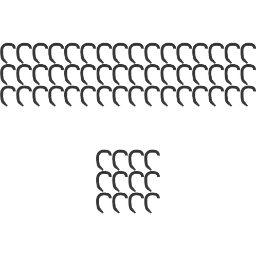 30Paires Correcteurs Auricules Support Silicone Noir 2