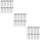 150Pièces Brosse Jetable Noire Pour Usage 8
