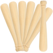 100Pièces Mini Battes En Bois Khaki Idéales Pour Activités Créatives