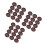36Pièces Cales Pour Roulettes Protection Sol Marron 4