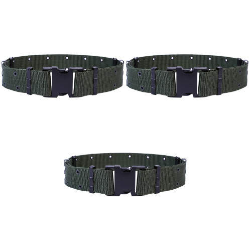 3Pièces Ceinture Tactique Vert Nylon Réglable Rapide 1