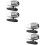 4Pièces Kit Sifflets Cerfs ABS Avertisseurs Durables 6