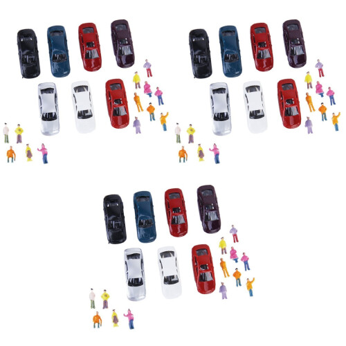 150Pièces Mini Voitures Modèles Fixes Couleurs Variées Pour Décor 2