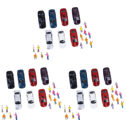 150Pièces Mini Voitures Modèles Fixes Couleurs Variées Pour Décor 1