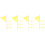 40Pcs Lawn Marker Flags Yellow Polyester Triangular Flags for Garden 5