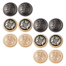 120 Pcs Wheat Metal Alloy Sewing Buttons For Suits
