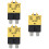 3Pcs Yellow 20 Amp Resettable Fuse for Low Voltage Circuit Breakers 6