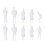 20Pièces Figurines Miniatures Blanches Pour Projet Décoratif 1