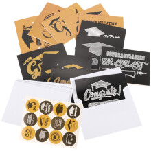 4 Sets Graduation Season Greeting Card Paper Blessing Cards