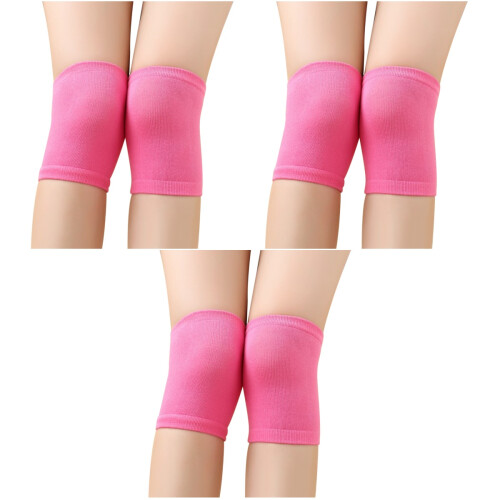 3Pièces Protections De Genou Rosées Souples Pour Sport 1