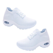 1Paar Schwarze Mesh Sportschuhe Damen Robust Leicht Atmungsaktiv