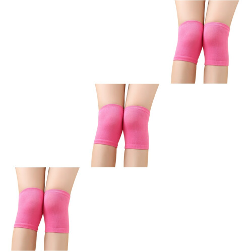 3Pièces Protections De Genou Rosées Souples Pour Sport 2