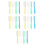 20 Pcs Long Handle Plastic Nail Brush For Scrubbing And Makeup 6