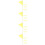 40Pcs Lawn Marker Flags Yellow Polyester Triangular Flags for Garden 8