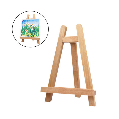 2Pcs 27.5Cm Mini Wood Display Easel Tabletop Artist A-Frame Stand