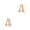 2Pcs 27.5Cm Mini Wood Display Easel Tabletop Artist A-Frame Stand 5