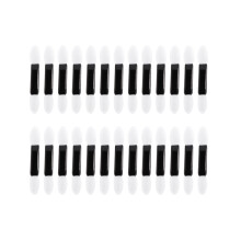 200Pcs White Tipped Oval Eyeshadow Brush Set for Professional Use