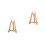 2Pcs 27.5Cm Mini Wood Display Easel Tabletop Artist A-Frame Stand 4
