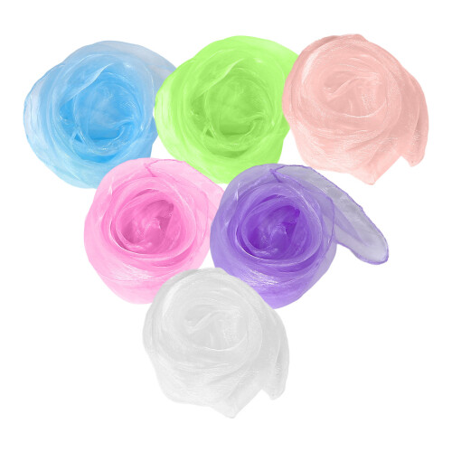 18Pcs Versatile Polyester Scarves in Candy Colors for Kids Performance