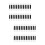 200Pcs White Tipped Oval Eyeshadow Brush Set for Professional Use 6