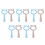 10Pcs Multi-Functional ABS Pet Grooming Comb Double-Sided Hair Remover 6