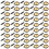 2000Pcs Black Plastic Thumbtacks for Crafting Office Poster Board Use 2