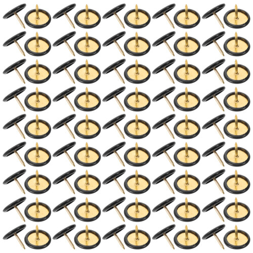2000Pcs Black Plastic Thumbtacks for Crafting Office Poster Board Use 1